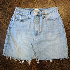 Madewell High Waisted Denim Skirt